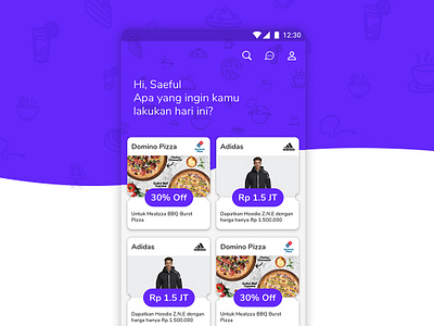 Woondi design system grab coupon loyalty program promo woondi