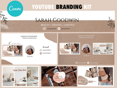 YouTube Branding Bundle for Canva #1