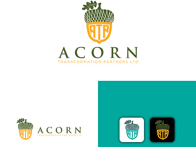 ACORN LOGO DESIGN abstract logo acorn acorn logo app logo atp logo brand identity branding business logo creative logo design fruit logo icon identity letter logo lettermark logo logo design modern logo unique logo vector