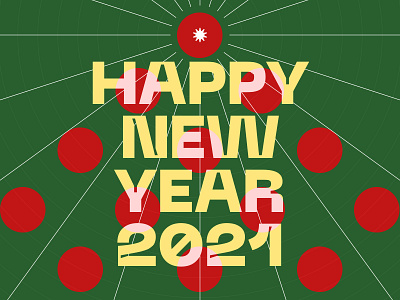 New Year Poster 2021 christmas christmas card christmas tree minimal minmal new year typography
