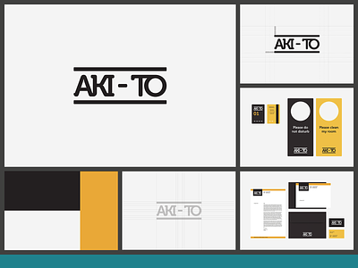 AKI-TO Hotel — Logo and Branding app branding design graphic design illustration logo typography ui ux vector