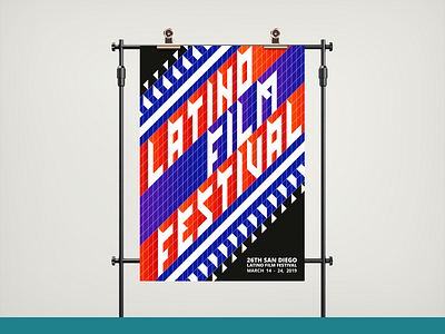 San Diego Latino Film Festival — Poster app branding design graphic design illustration logo poster typography ui ux vector