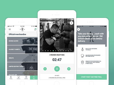 Concept Boxing Gym App