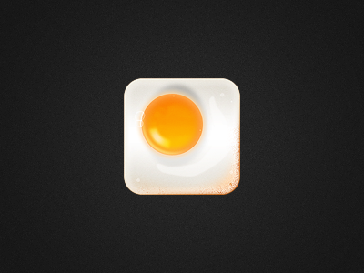 Cooked Egg Icon app egg icon ios ios icon ipad iphone romania shiny