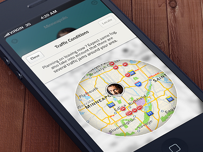 Driving app icon ios ipad iphone map pixels post smart social startup timeline traffic weather