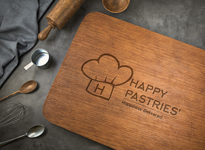 Pastry Store Logo (Happy Pastries) branding creative design designer font graphic design logo