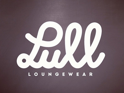 Lull loungwear design graphicdesign logo logotype type typography
