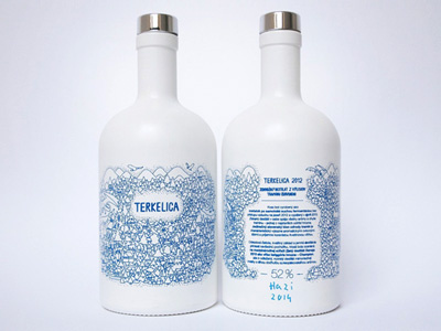 Terkelica artwork bottle branding design illustration packaging
