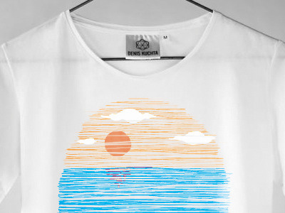 Tshirts design graphicdesign illustration ocean sea sun sunset tshirts