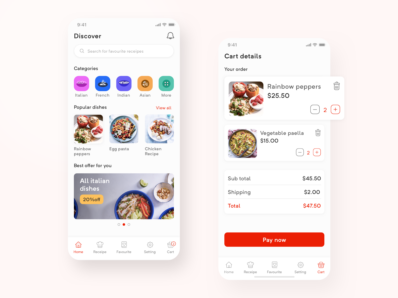 Food app by sanjeev kumar on Dribbble