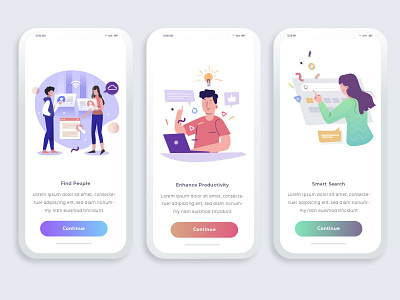 Concept UI branding concept app design flat illustration ios mobile typography ui ux vector