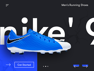 Nike Landing Page design items landing nike page shoes ui web website
