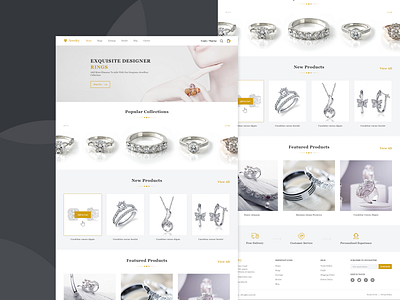 Jewellery Website Design by Gajraj Kumar on Dribbble