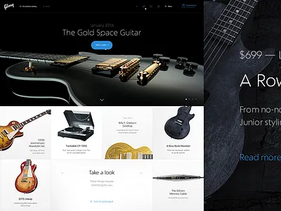 I'm a fan of Gibson guitars gibson guitar guitars rock slash ui ux