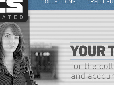Website for a Collection Agency blue collections website wordpress