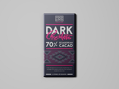 Cocoloco - Packaging (Front) ai bold chocolate design packaging pattern type typography vector