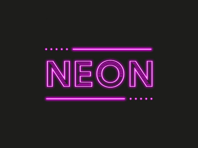 Neon ai character decorative design flat graphics illusion illustration neon type typography vector