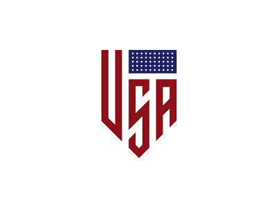 Usa Full Colour ai america design flat graphics illustration logo type typography usa vector