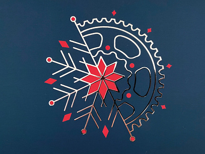 37 Gears Holiday Card Design