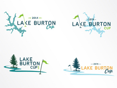 Lake Burton Logo Concepts 1 flag ga georgia golf lake lake burton logo