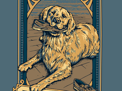 Golden Retriever Tee Design