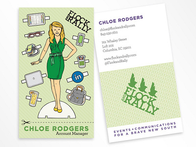 Flock and Rally Business Card Design