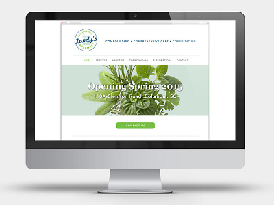 Landy's Pharmacy Home Page home page landys pharmacy web design