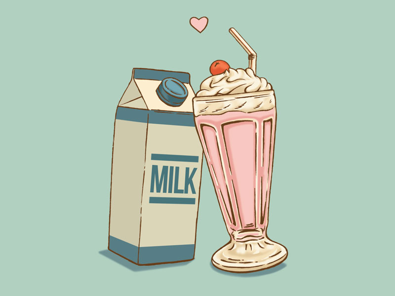Cute Valentine Milkshake Png Gráfico por Digital Delicacy · Creative Fabrica