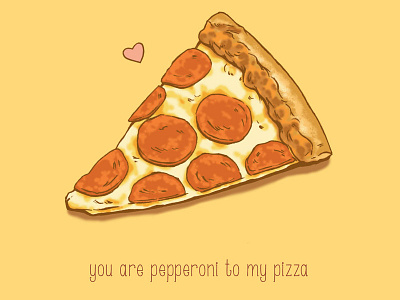 Pizza Valentine cheese heart love pepperoni pizza slice valentine