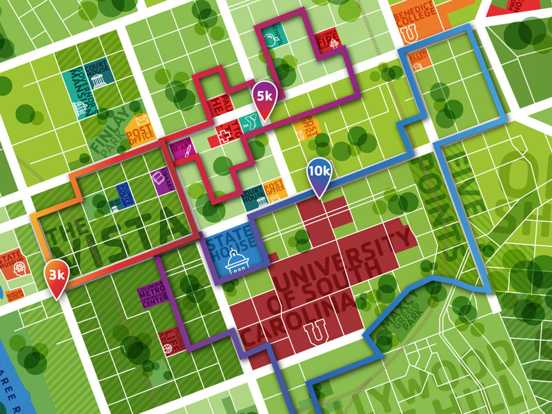 YMCA Columbia Map Graphic by Cait Maloney on Dribbble
