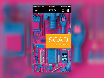 SCAD Rising star APP app app design art branding design graphic design interactive design scad ui ux uxui visual design