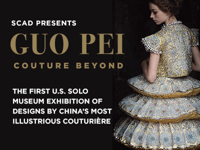 'Guo Pei: Couture Beyond' exhibition banner ads branding design graphic design museum posters visual design