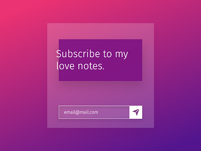 Subscribe card email newsletter subscribe