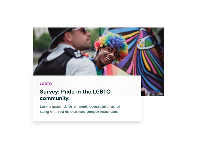 Card | Proud Survey (link) blog blog post card lgbtq pride