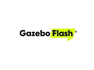 GazeboFlash Logo design flash flat gazebo logo yellow