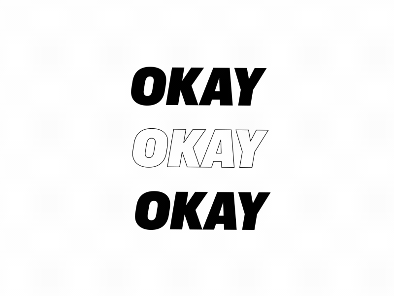 OkayOkayOkay animation design motion typography