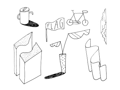 Some Items design illustration sketch sketchbook