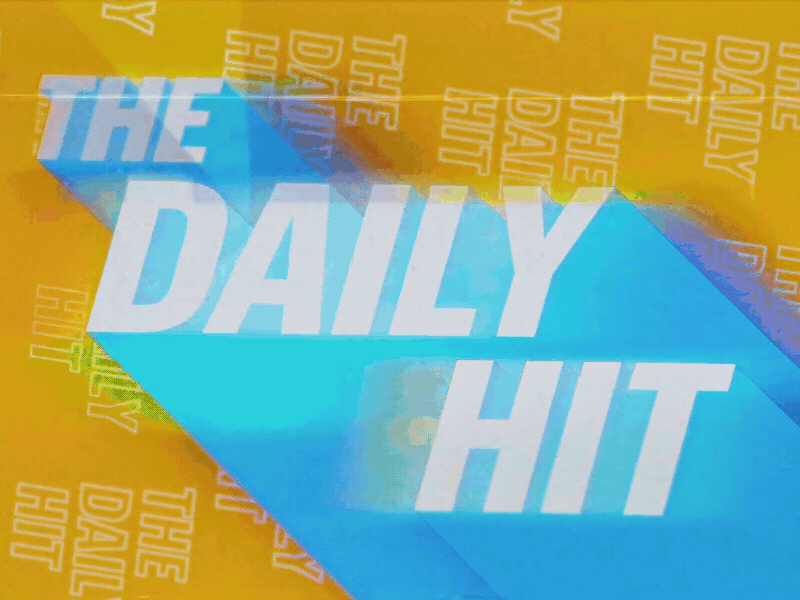 The Daily Hit animation design logo motion typography
