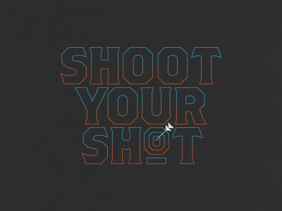 Shoot Your Shot animation design logo motion