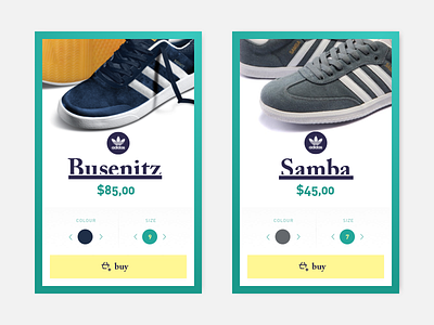 Sneaker Cards cards ecommerce sneakers