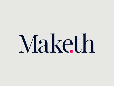 Maketh Logo classic logo logo type