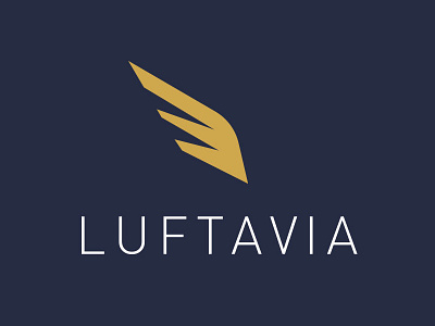 Luftavia aviation brand cd logo maintenance