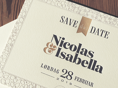 Save The Date date engagement invitation invite letterpress paper party print rsvp wedding