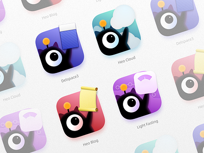 Heo Software Family Icons app design icon logo ui