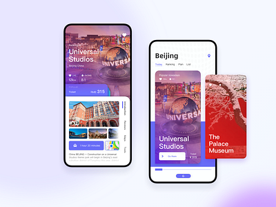 Travel App app design ui ux