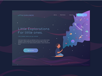 Day 003 : Landing Page - Daily UI challenge adventure dailyui design explore ideate learn sketch ui uichallenge