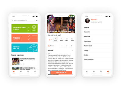Travel tours mobile application ios mobile application design tours travel