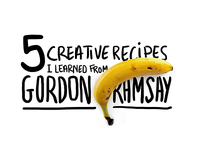 Gordon Ramsay banana illustration type