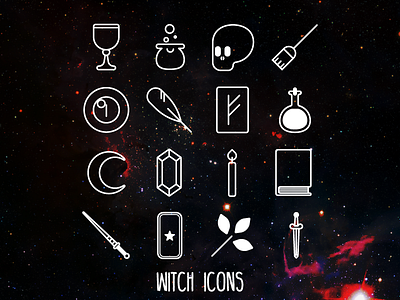 Witch Icon Set