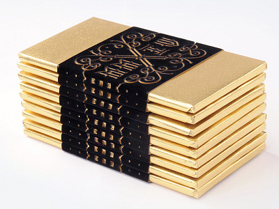 HOLIDAY CARD - SELF PROMOTION chocolate foil gold hand made holiday laser cut packaging self promotion typography velvet